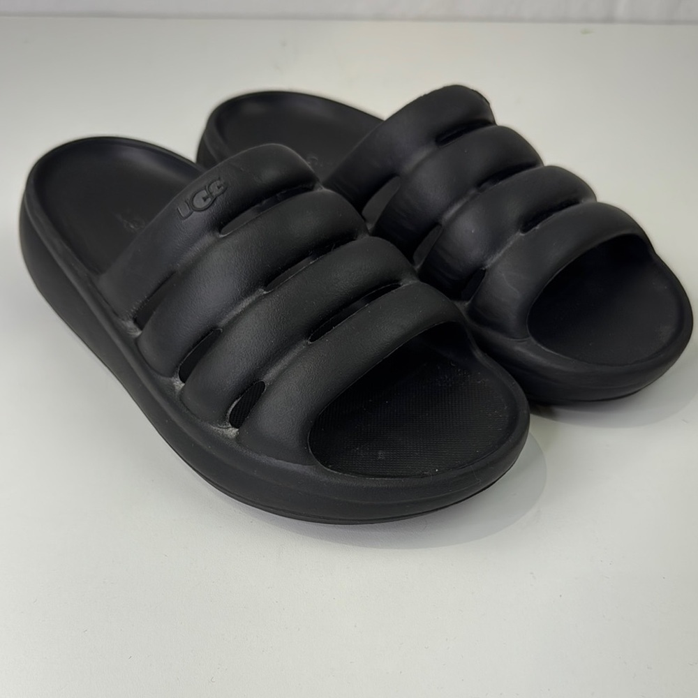 UGG women's Black Sport Yeah Comfort Slip on Slides Sandals